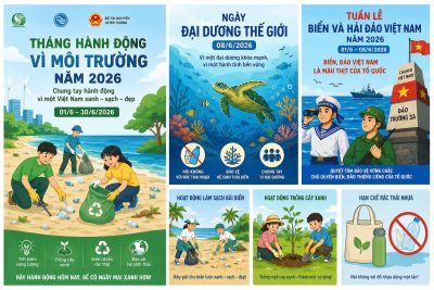 BÀI TUYÊN TRUYỀN HƯỞNG ỨNG NGÀY MÔI TRƯỜNG THẾ GIỚI, THÁNG HÀNH ĐỘNG VÌ MÔI TRƯỜNG, NGÀY ĐẠI DƯƠNG THẾ GIỚI VÀ TUẦN LỄ BIỂN VÀ HẢI ĐẢO NĂM 2026