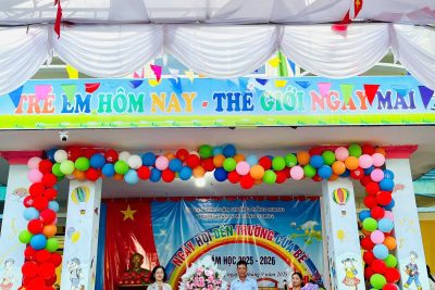 TRƯỜNG MẦM NON HỒNG QUANG TỔ CHỨC “NGÀY HỘI ĐẾN TRƯỜNG CỦA BÉ” NĂM HỌC 2025-2026