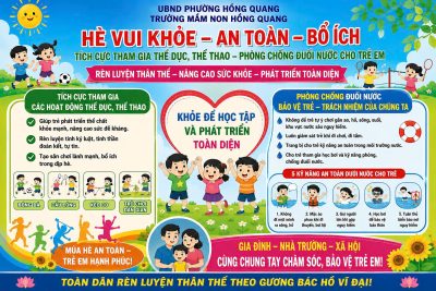 Bài tuyên truyền Về việc tổ chức các hoạt động thể dục, thể thao hè và phòng chống đuối nước trẻ em năm 2026